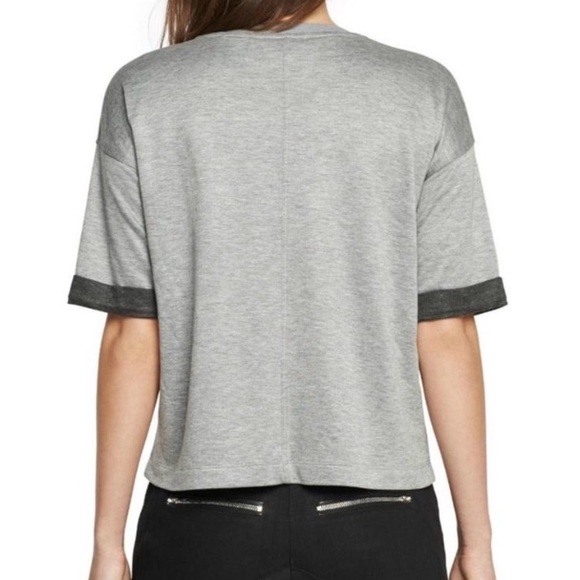 Rag & Bone Gray Two Tone Alexa Baby Tee Shirt - Picture 2 of 8